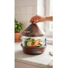 Vaporiera in ceramica Zisha 22 cm Pentola a vapore per una cottura sana