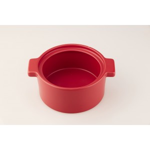 Casseruola in ceramica naturale Rosso Fuoco