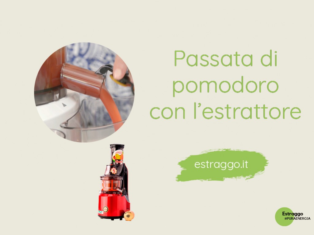 Passata di pomodoro con l'estrattore