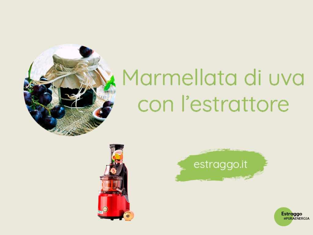 Marmellata di uva con l'estrattore