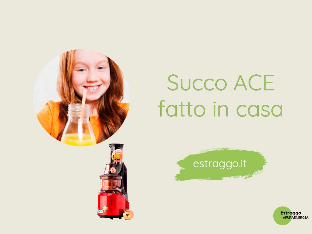Succo ACE fatto in casa con l'estrattore