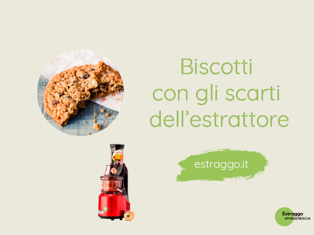 Ricetta con gli scarti dell'estrattore: biscotti vegan