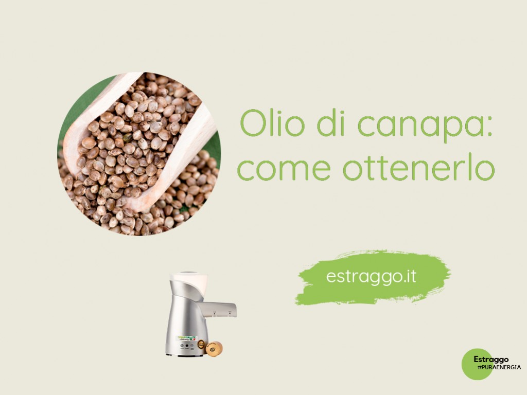 Olio di canapa spremuto a freddo