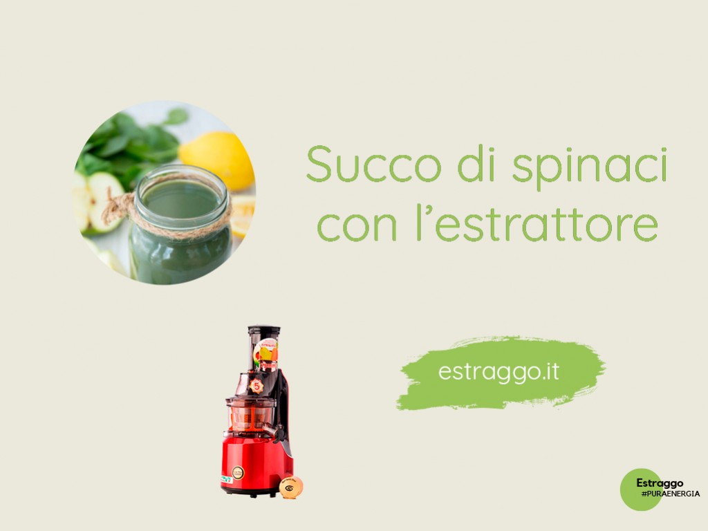 Succo di limone, sedano e spinacio