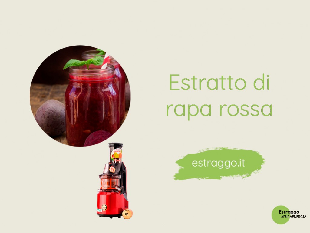 Succo di rapa rossa, uva e melograno