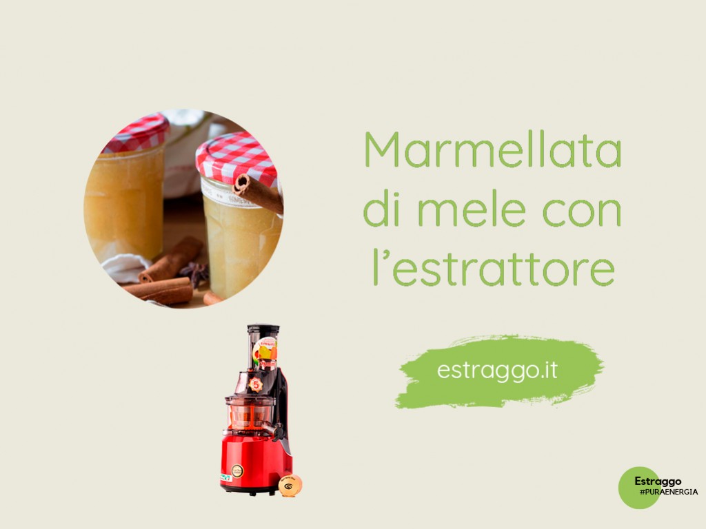 Marmellata di mele e cannella con l'estrattore