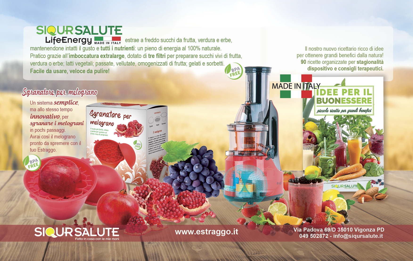 Estrattore LifeEnergy Made in Italy