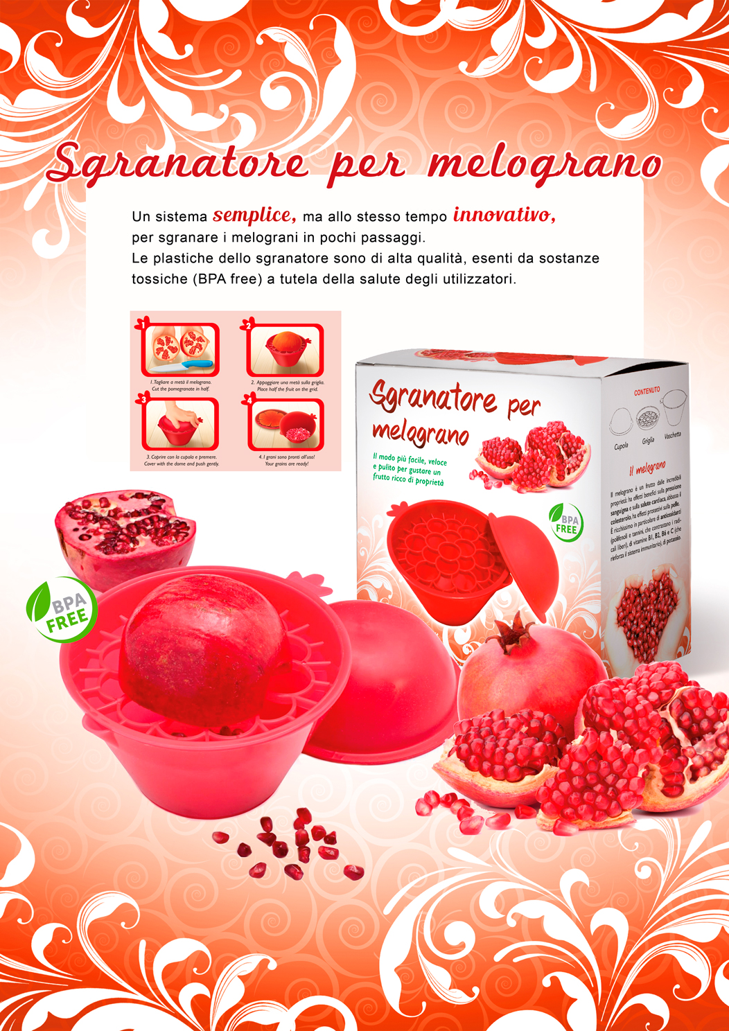 sgranatore per melograno