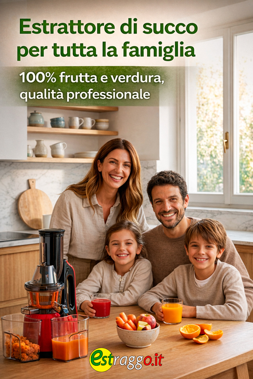 Estrattore di succo professionale per tutta la famiglia