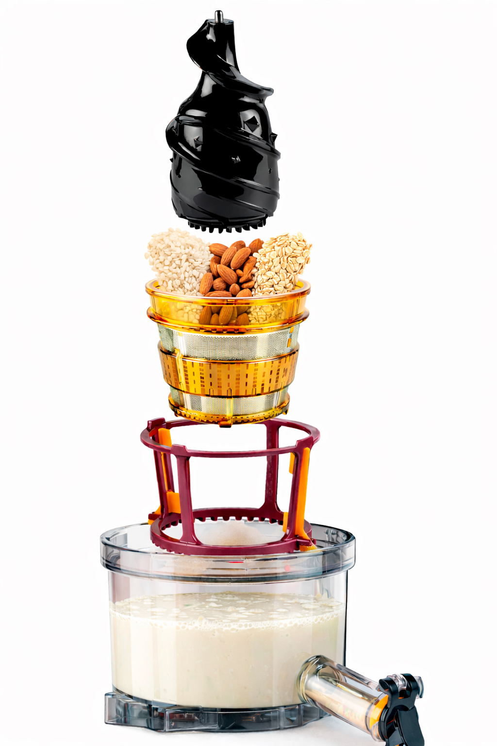 latti vegetali realizzati con l'estrattore di succo estraggo