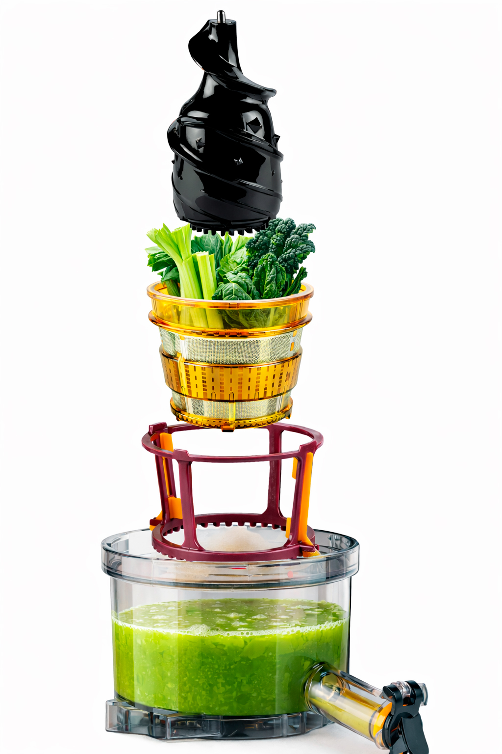 estratti di verdura realizzati con l'estrattore di succo estraggo