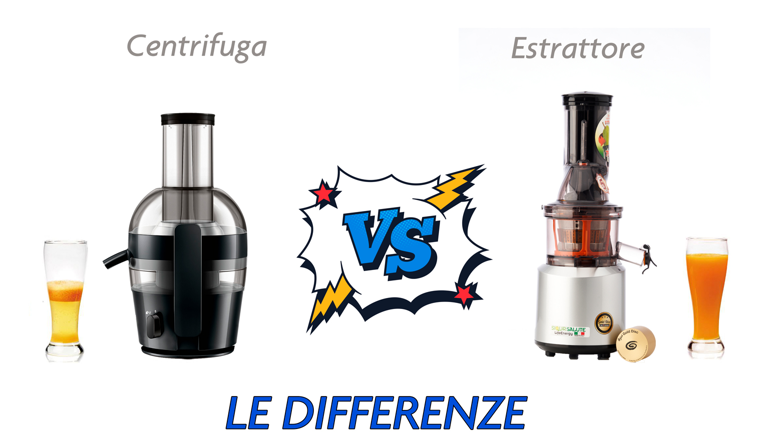 Differenza tra centrifuga e estrattore di succo