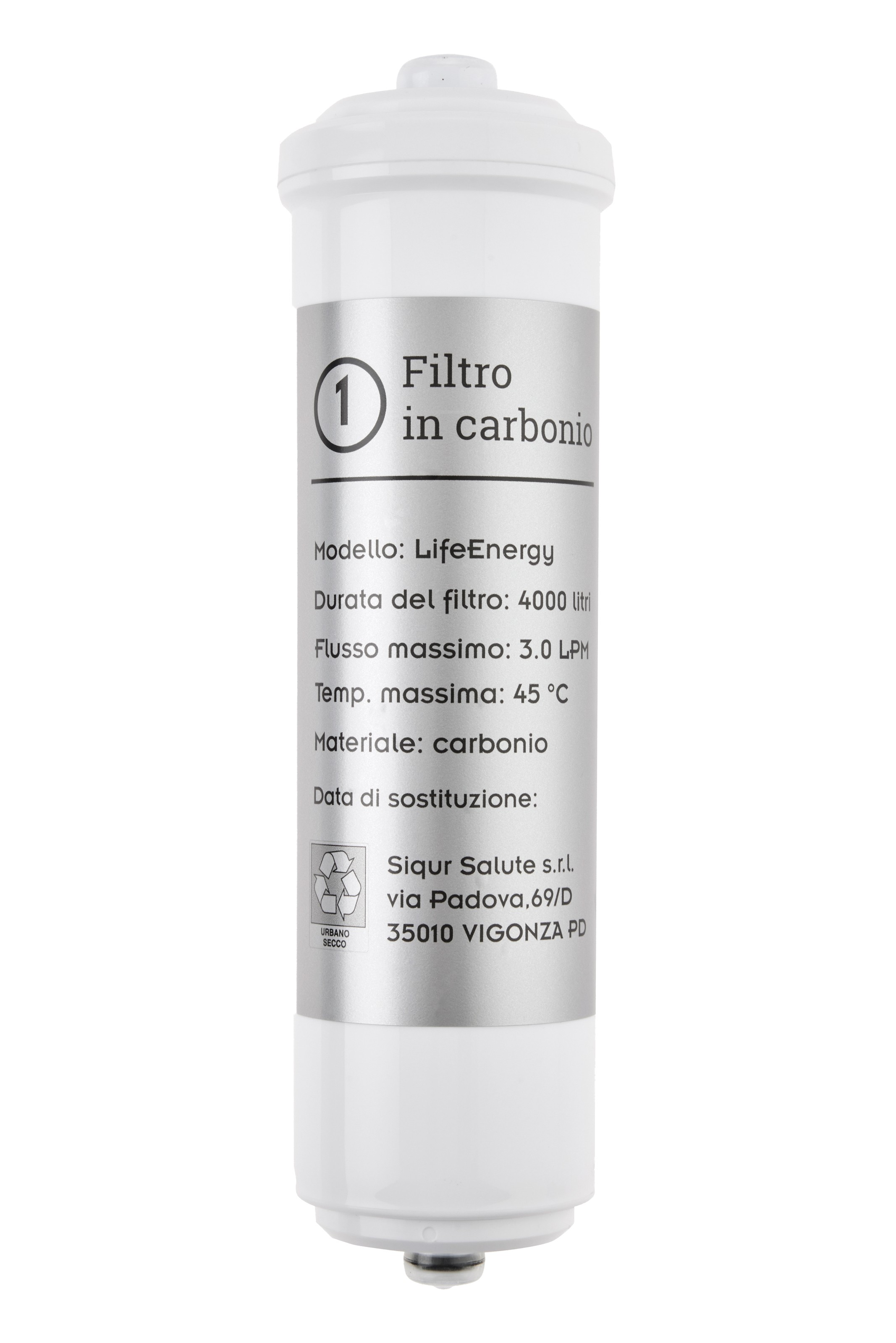 Filtro ionizzatore d'acqua tipo 1