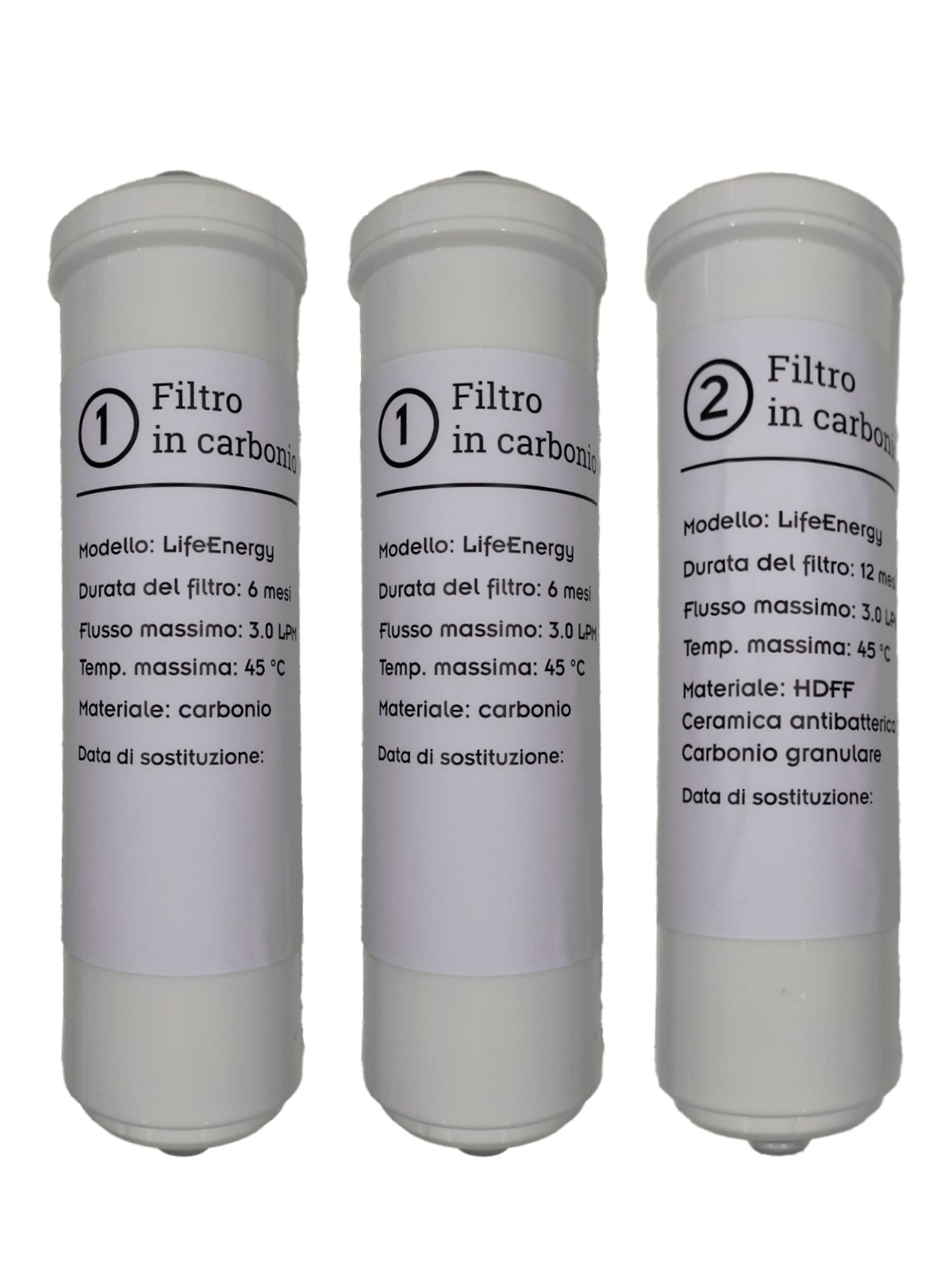  Kit di filtri ionizzatore LifeEnergy Water 
