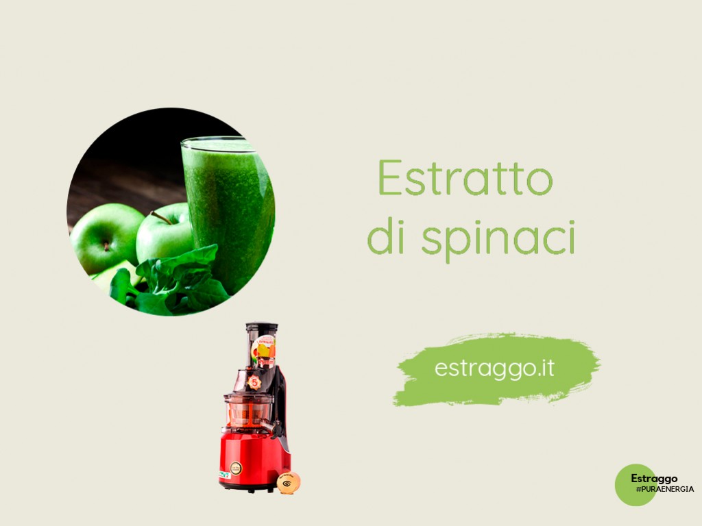 Succo di spinaci, fragole e kiwi